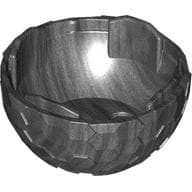 Pod, Round, Half, Alien 2 x 4 x 2 em Titânio perolado