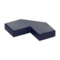 Tile Special 2 x 2 Corner with Cut Corner - Facet em Azul escuro