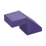 Brick Sloped 45° 2 x 1 with 2/3 Inverted Cutout and no stud em Roxo escuro