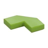 Tile Special 2 x 2 Corner with Cut Corner - Facet em Verde-limão