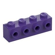 Brick Special 1 x 4 with 4 Studs on One Side em Roxo escuro