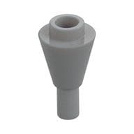 Cone 1 x 1 Inverted with Bar at Bottom (Ice Cream Cone) em Cinza azulado claro