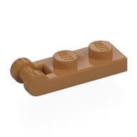 Plate Special 1 x 2 with Handle on End [Closed Ends] em Nougat médio