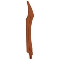 Large Figure Weapon Blade, Curved Tip with Axle em Cobre perolado