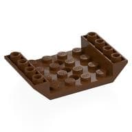 Brick Sloped Inverted 45° 6 x 4 Double with 4 x 4 Recessed and 3 Holes em Marrom avermelhado
