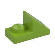 Brick Sloped 45° 2 x 1 with 2/3 Cutout [New Version] em Verde-limão