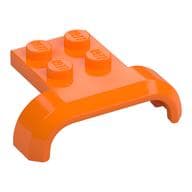 Wheel Arch, Mudguard 3 x 4 with 2 x 2 Plate em Laranja