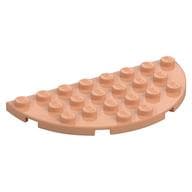 Plate Round Half 4 x 8 em Nougat
