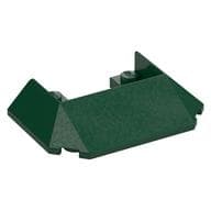 Brick Wedged, Sloped 45° 6 x 4 Double / 33°, 5 Bottom Tubes [Train Roof] em Verde escuro