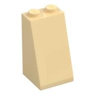 Brick Sloped 75° 2 x 2 x 3 [Solid Studs] em Bege