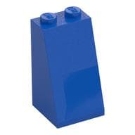 Brick Sloped 75° 2 x 2 x 3 [Solid Studs] em Azul