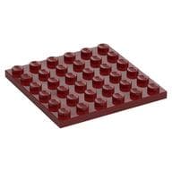 Plate 6 x 6 em Vermelho escuro