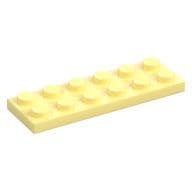 Plate 2 x 6 em Amarelo vivo claro