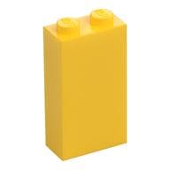 Brick 1 x 2 x 3 with Bottom Stud Holder em Amarelo