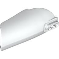 Large Figure Limb Cover, Armor with Ball Joint Socket and 2 Holes [Plain] em Branco