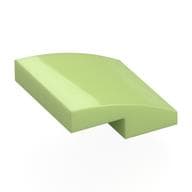 Brick Curved 2 x 2 x 2/3 em Verde amarelado