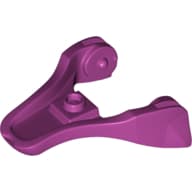 Creature Body Part, Dragon Head Lower Jaw with 1 Stud em Magenta