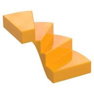 Stairs, Left 6 x 6 x 4 em Laranja vivo claro