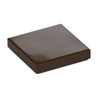 Tile 2 x 2 with Groove em Marrom escuro