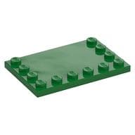 Plate Special 4 x 6, Studs on 3 Edges em Verde