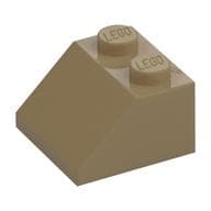 Brick Sloped 45° 2 x 2 em Bege escuro