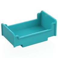 Duplo Bed 3 x 5 x 1 2/3 em Celeste médio