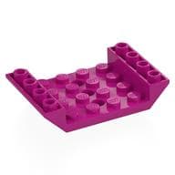 Brick Sloped Inverted 45° 6 x 4 Double with 4 x 4 Recessed and 3 Holes em Magenta