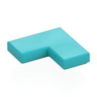 Tile 2 x 2 Corner em Celeste médio