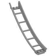 Vehicle Track, Roller Coaster Ramp Large Lower Part, 6 Bricks Elevation