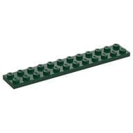 Plate 2 x 12 em Verde escuro