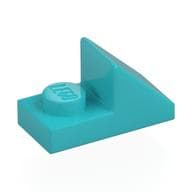Brick Sloped 45° 2 x 1 with 2/3 Cutout [New Version] em Celeste médio