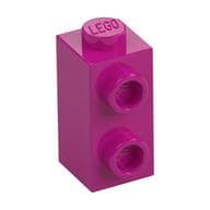 Brick Special 1 x 1 x 1 2/3 with Studs on 1 Side em Magenta