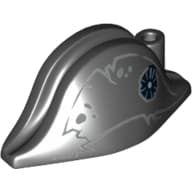 Hat Pirate Bicorne with Tattered Lines and Spots Print