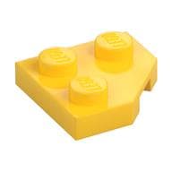 Wedge Plate 2 x 2 Cut Corner em Amarelo