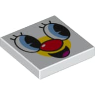Tile 2 x 2 with Clown Print
