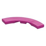 Tile 4 x 4 Curved, Macaroni em Magenta