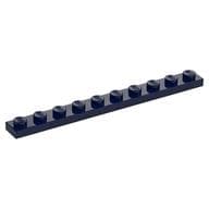 Plate 1 x 10 em Azul escuro