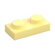 Plate 1 x 2 em Amarelo vivo claro