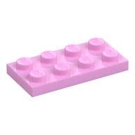 Plate 2 x 4 em Rosa vivo