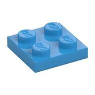 Plate 2 x 2 em Celeste escuro