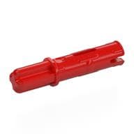 Technic Axle Pin 3L with Friction Ridges Lengthwise and 1L Axle em Vermelho