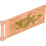 Flag 7 x 3 with Rod - Merlok and Crook Hologram Print