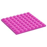 Plate 8 x 8 em Rosa escuro