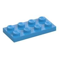 Plate 2 x 4 em Celeste escuro