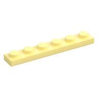Plate 1 x 6 em Amarelo vivo claro