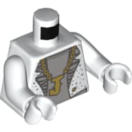 Torso, Tuxedo, Gold Chain with 'J' Print (Joker), White Arms and Hands
