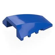 Brick Wedged, Curved 4 x 4 No Top Studs em Azul