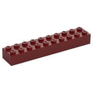 Brick 2 x 10 em Vermelho escuro