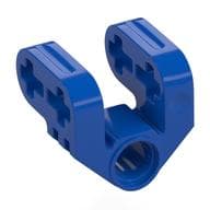 Technic Axle and Pin Connector Perpendicular Split em Azul
