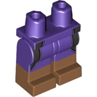 Hips with Dark Purple Legs and Nougat Boots Pattern with Wetsuit Print